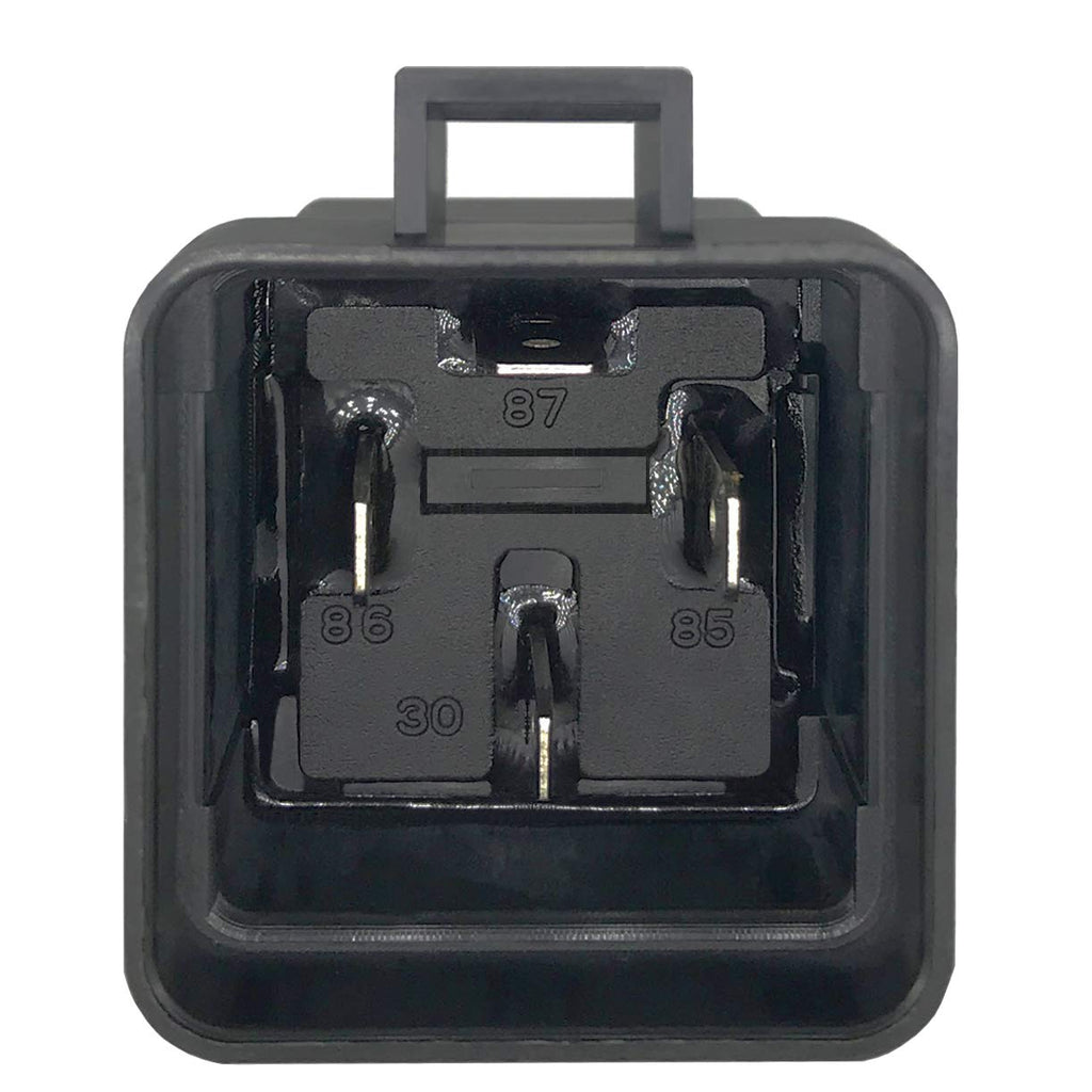 4-pin 40/30AMP 12V DC Waterproof Relay with Heavy Duty Wires, SPST Automotive Relay, Pack of 1