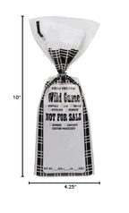 Wild Game Meat Bags, 1 lb, 1000 Count, Black Plaid
