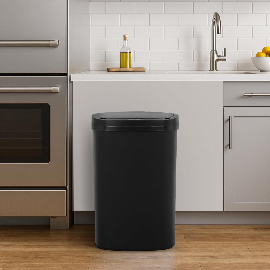 13 Gallon/50L Automatic Trash Can Motion Sensor Trash Bin with Lid, Touchless Kitchen Garbage Can for Office