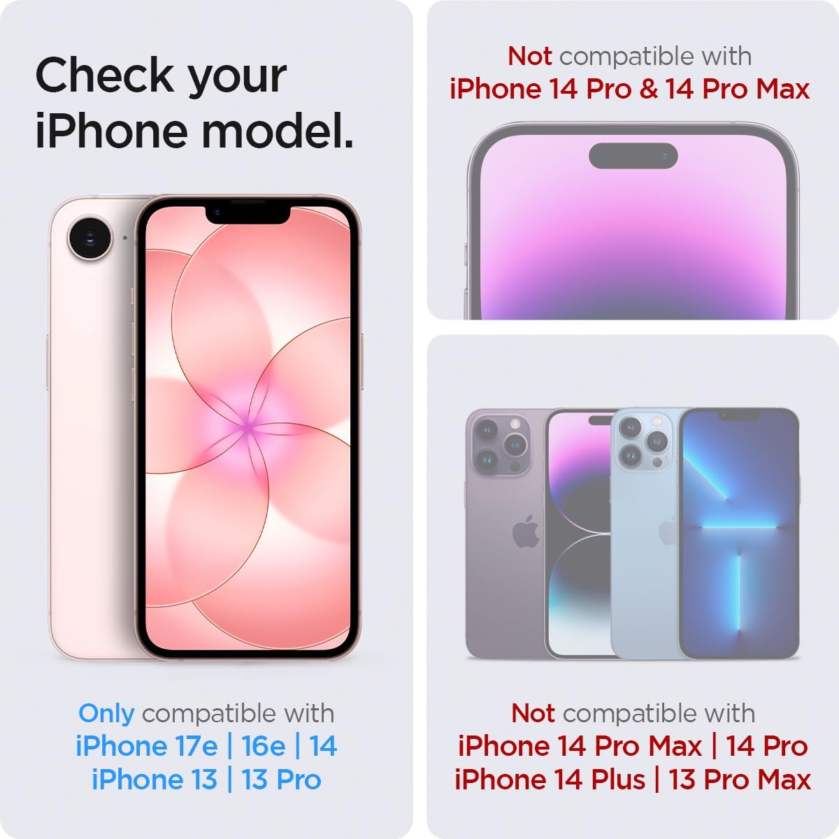 Tempered Glass Screen Protector [GlasTR EZ FIT] designed for iPhone 17e / iPhone 16e / iPhone 14 / iPhone 13