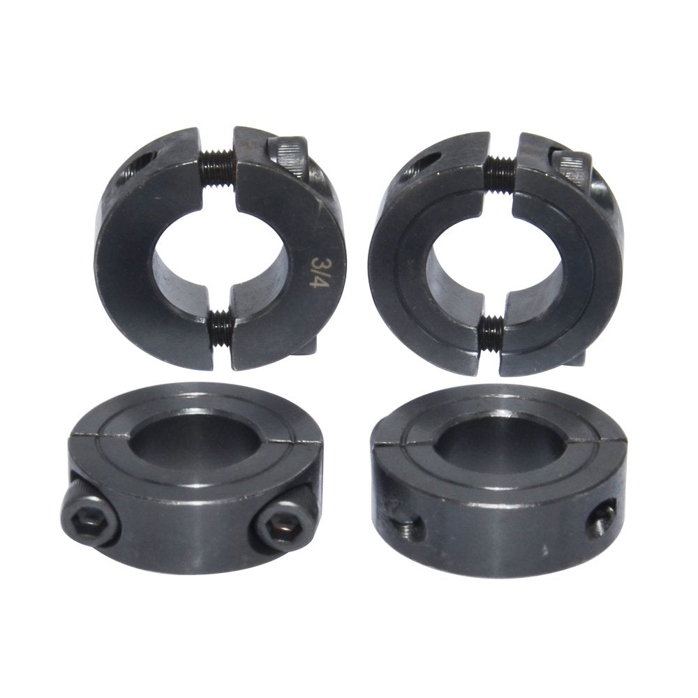 5/8" Bore OD 1-5/16" Shaft Collars Double Split Black Oxide Set Screw Style 4Pcs
