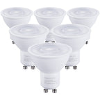 6-Pack GU10 LED Bulbs Dimmable, 5000K, UL Listed