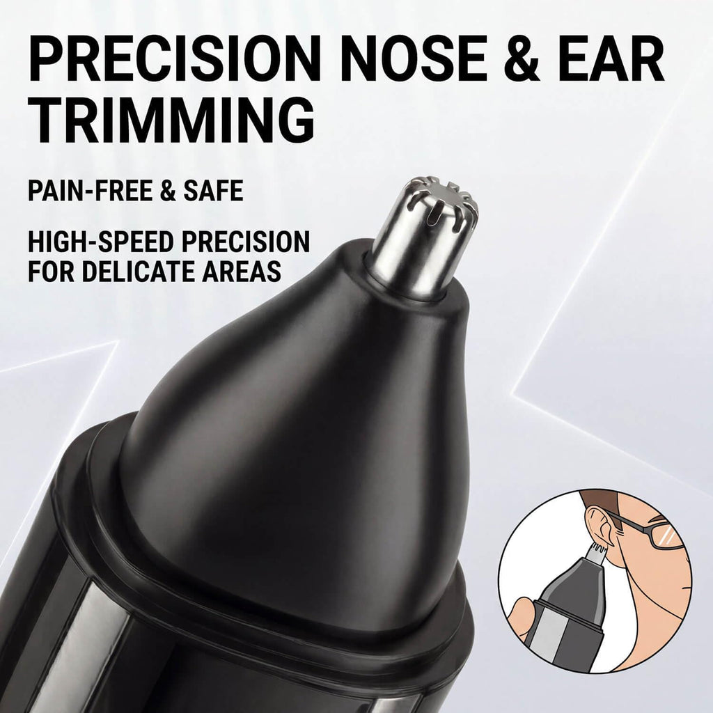 Beard Trimmer for Men, 5-in-1 Cordless Grooming Kit with Stand