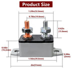 BFXM 4 PCS Auto Reset Circuit Breakers, 12v Circuit Breaker, 30 Amp Breaker