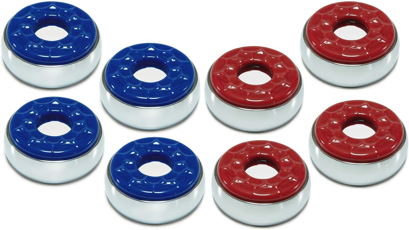 Indoor Shuffleboard Pucks - Set of 8 - Home Games Dia 2-1/8” 53mm
