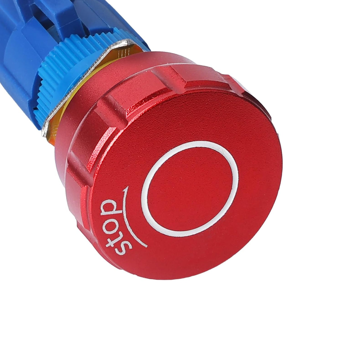 APlELE Emergency Stop Pushbutton Switch 1NO1NC 250V 5A Red Emergency Stop Push Button Switch with Quickconnect Terminals (No LED, 16 mm)
