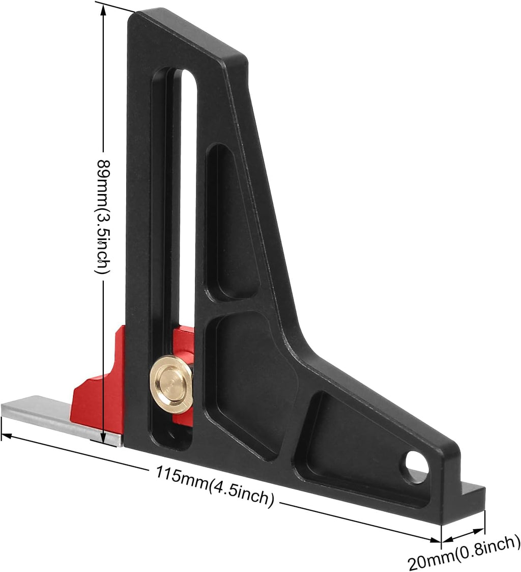 TOOLCOOL Height Gauge Depth Gauge Woodworking Tool Setting Gauge Setup Blocks for Table Saw Router Table Drill Press Bandsaw - Metric