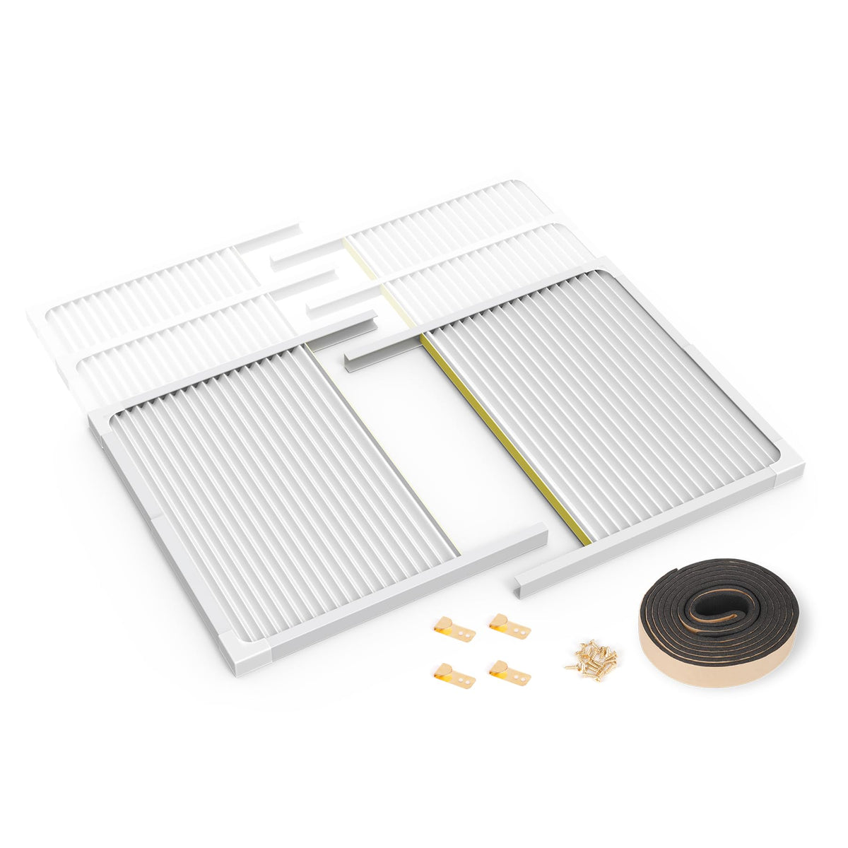 BJADE'S Window Air Conditioner Side Panels with Adjustable Frame Size Suitable for Different Window AC Unit