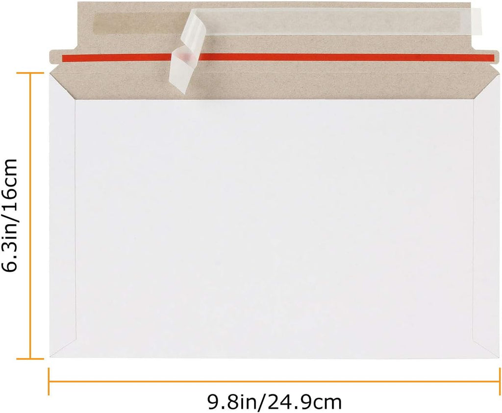 100 Pack Rigid Mailers 6 x 10 Inch