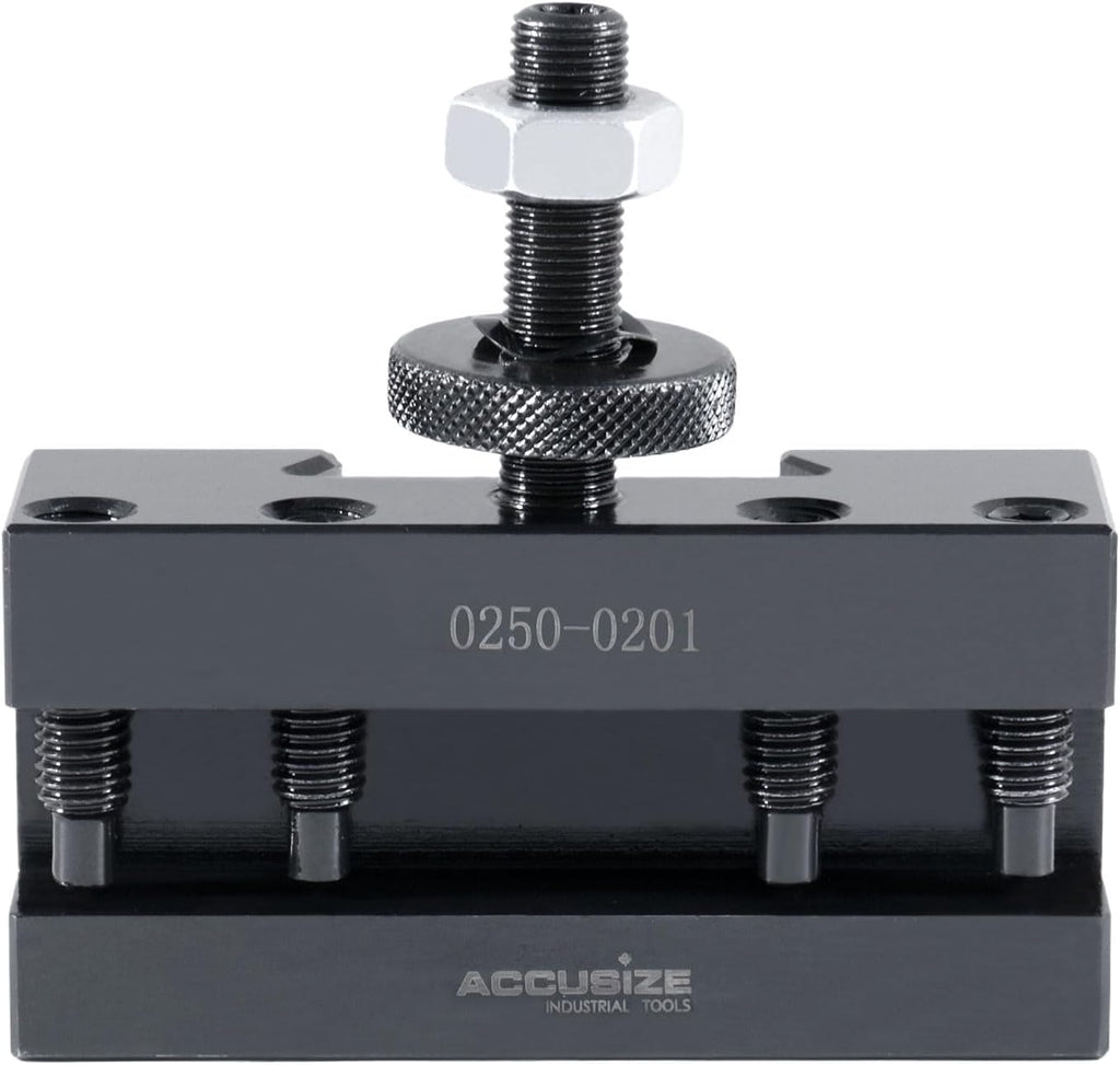 Accusize Industrial Tools BXA Turning and Facing Holder, for 5/8'' Turning Tools, Quick Change Tool Holder, Style 1, 0250-0201