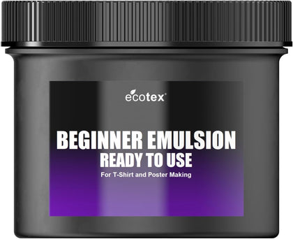 Ecotex Beginner Screen Printing Emulsion, Ready to Use Photo Emulsion 8oz | Premixed, Pre-Sensitized & Ready To Use