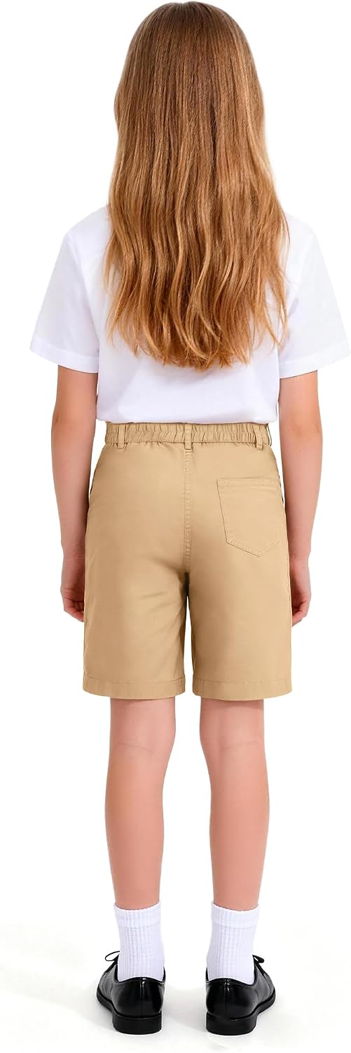 Uniform Shorts for Girls with Functional Pockets School Shorts