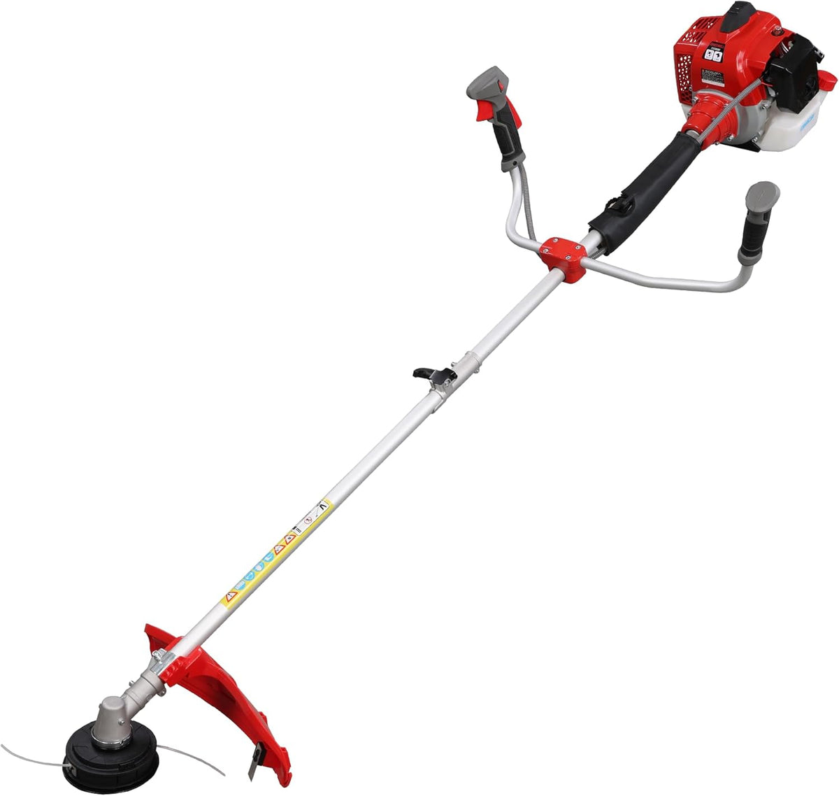 58CC 2-Stroke Gas Brush Cutter Pro-Grade String Trimmer EPA Compliant Orange Heavy-Duty Weed Eater Lawn & Overgrowth