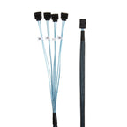 CableCreation Internal Mini SAS (SFF-8643 Host)-4X SATA (Target)Angle Cable