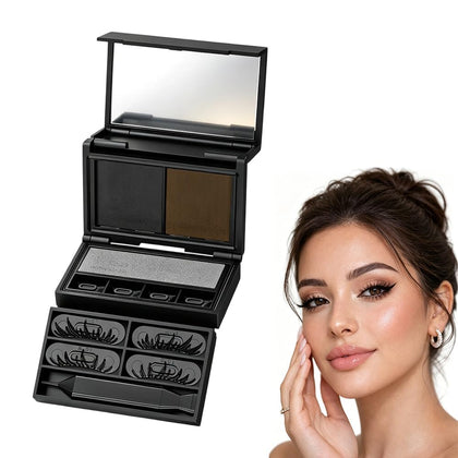 3‑in‑1 Eyeliner & Lower Lash Stamp Kit, Eyelash Stamp, Black 1Pcs