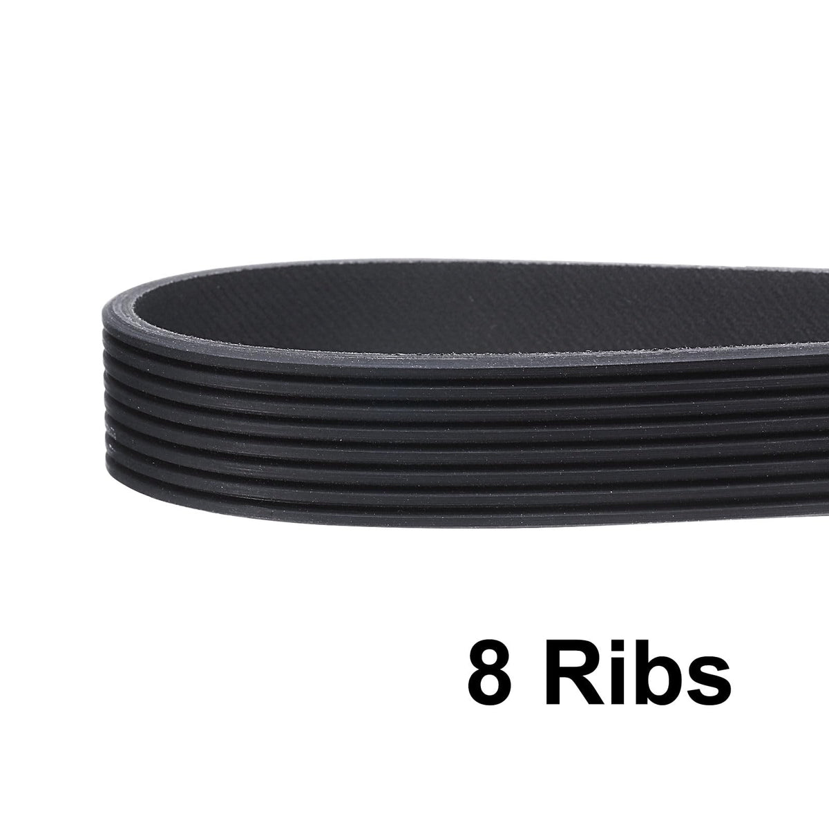 uxcell 490J8 PJ V-Ribbed Belt 8 Ribs 49" L x 0.74" W x 0.14" H, EPDM