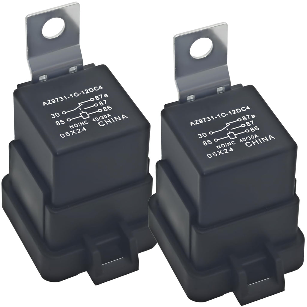 882751A1 Power Trim Relay (Pack of 2) Compatible with Mercury Mariner Outboards 20-300HP - 12V Tilt Trim Solenoid Replace AZ973-1C-12DC4, 882751A2, 4RD 960 388-32, VF4-35F11-Z07