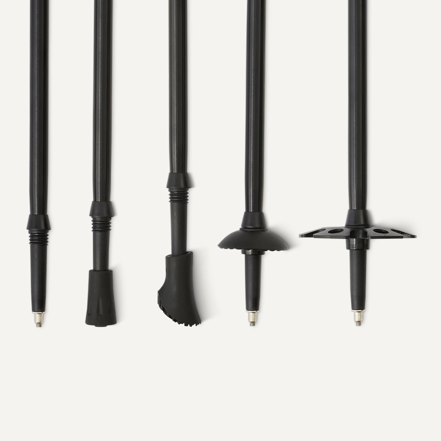 Trekking Poles, Lightweight Collapsible Hiking Sticks with Quick Lock, EVA Grip & All-Terrain Accessories, Adjustable