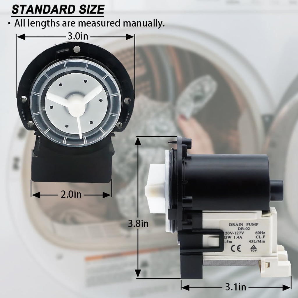 WM2501HVA WM3470HVA WM8100HVA WM8000HVA WM8000HWA Washer Drain Pump for LG