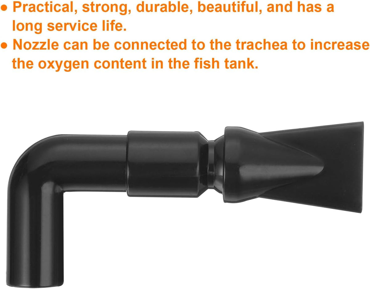 3Pcs Aquarium Nozzle, 360°Free Rotate Plastic Aquarium Pump Nozzle