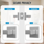 2 Pack Interior Passage Door Levers Keyless Handles Satin Nickel