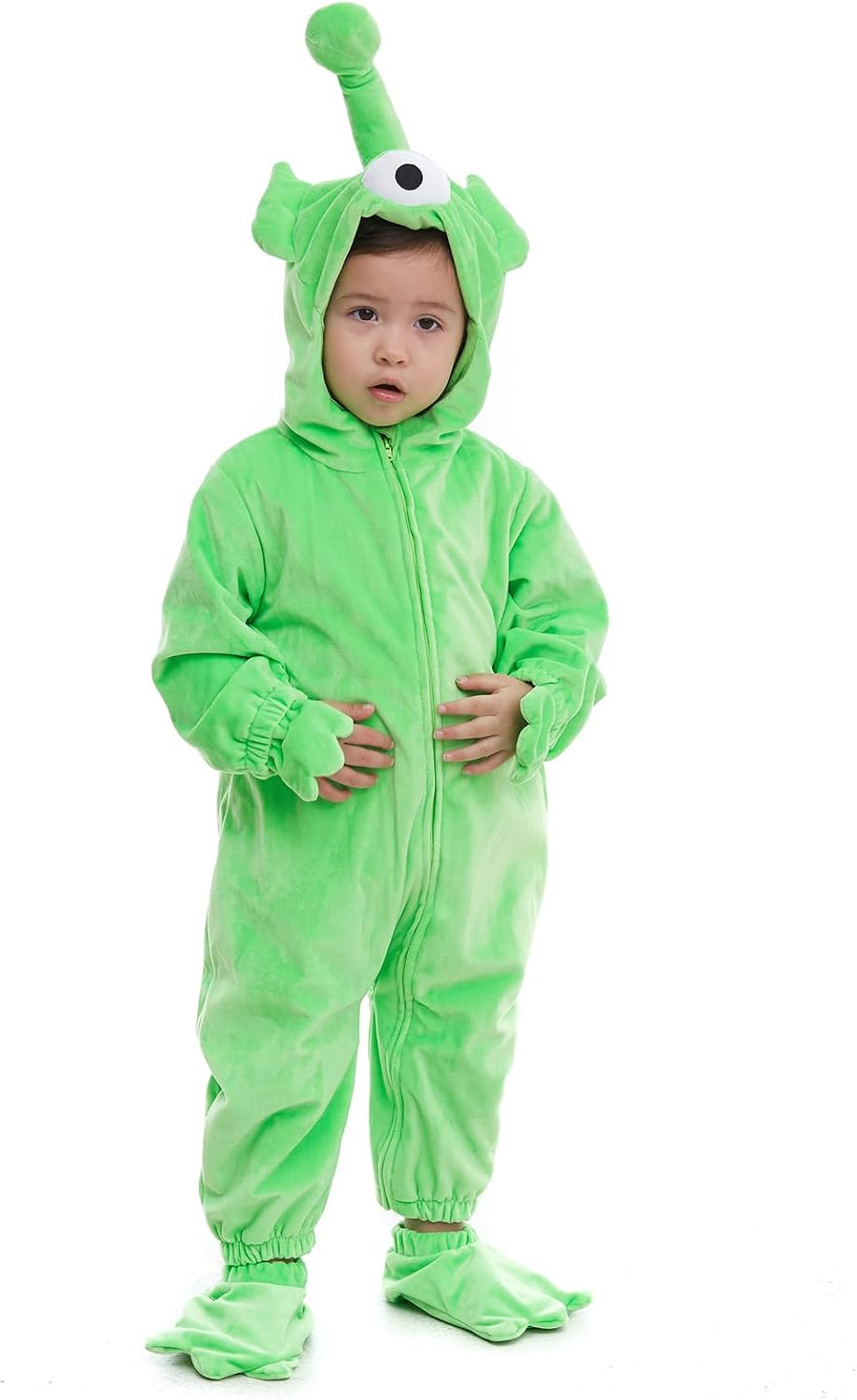 Baby Alien Costume Newborn, Infant and Toddler Boys Girls 0-4T | 90% Upgraded Flannel Fleece/ 10% Spandex, Versatile