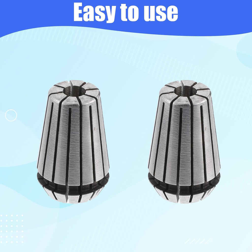 2 PCS ER20 Collet Set, ER20 Spring Collet 1/4" Chuck Milling Spring Collets