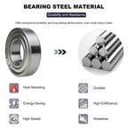 10 PCS 6207-ZZ Double Metal Seal Deep Groove Ball Bearings, Pre-Lubricated and Stable Performance and Cost Effective Bearings (6207 ZZ)