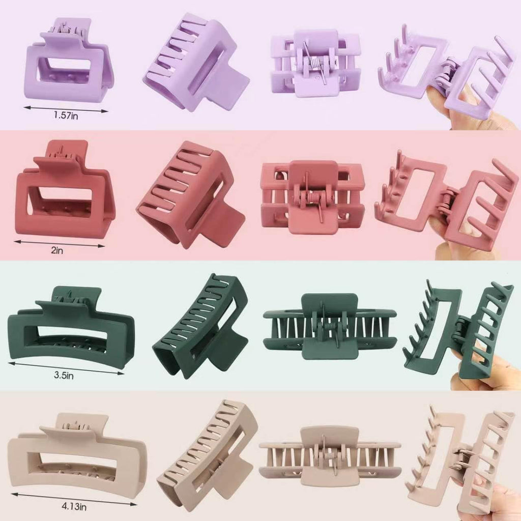 Hair Clips for Women Claw Clips 4 Large 4 Medium 4 Small 4 Mini