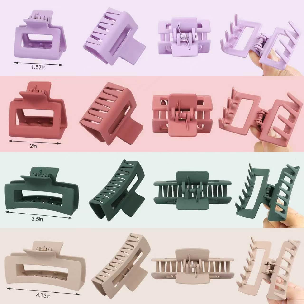 Hair Clips for Women Claw Clips 4 Large 4 Medium 4 Small 4 Mini