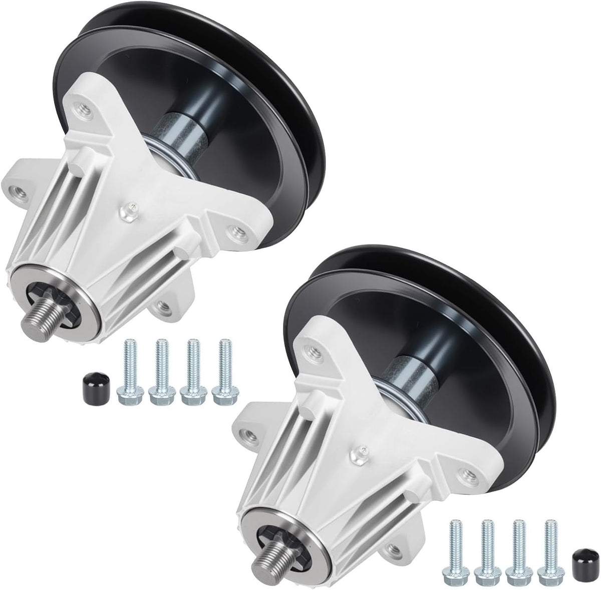 ILONPA 2 Pack 618-06976 918-06976 Spindle Assembly - Fits 42 inch Deck for Cub Cadet XT1-LT42 XT2-LX42 for MTD 131PA1ZS099 CYT4220, for Craftsman T7800 Replaces Spindle 618-06976A 918-06976A