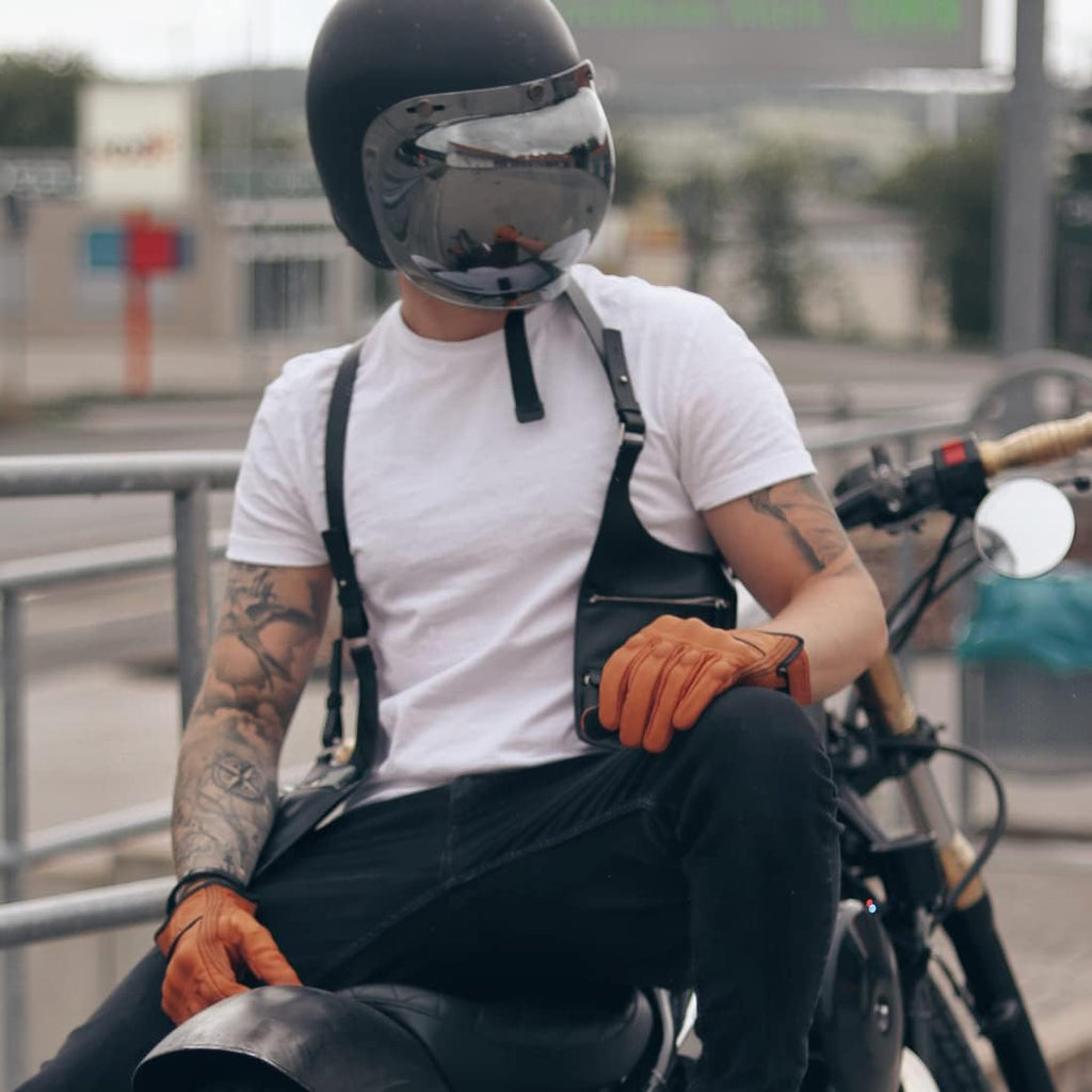 Mens Touchscreen Full Finger Motorcycle Riding Gloves GM028