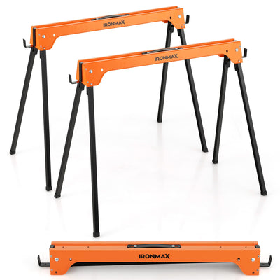 Saw Horses 2 Pack, 1322 LBS Portable Foldable Saw Horses