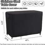 Outdoor Prep Table Cover Waterproof for Metal BBQ Cart Table 48x24