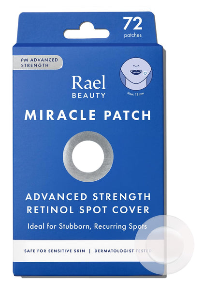 Miracle Retinol PM Spot Cover Hydrocolloid Acne Pimple Patches (72 Ct) | Retinyl Palmitate, Niacinamide, Ceramide NP