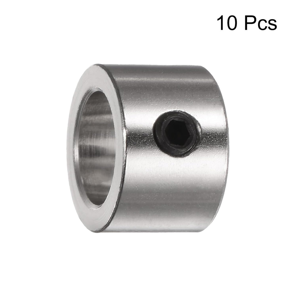 uxcell 10pcs Set Screw Collars 12mm Bore Shaft Collars, 18mm OD, 12mm Width, Landing Gear Stopper Wheel Collar