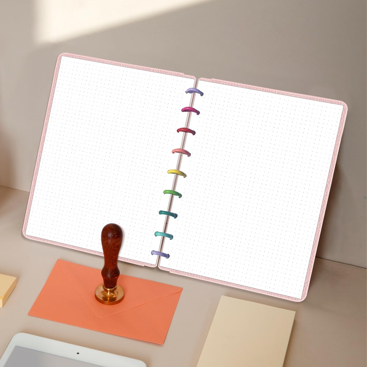 Classic Size Discbound Dotted Grid Refill Paper, 9-Disc Discbound Pre-punched Happy Planner Inserts