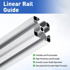 uxcell 2Pcs 300mm 4040 Aluminum Extrusion Profile, Anodized Linear Rail