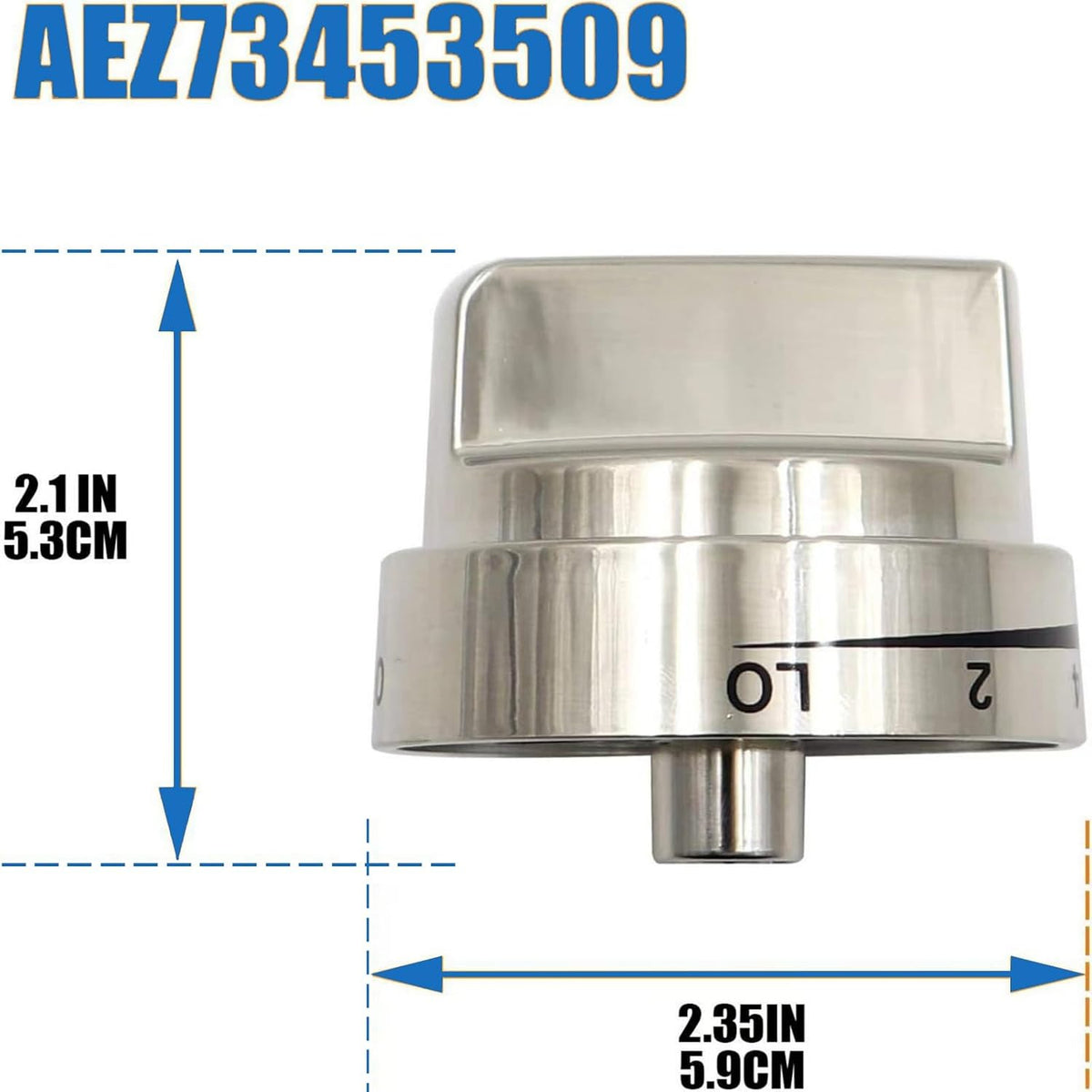 5 Pack AEZ73453509 Oven Knobs for Lg Stove Knobs Compatible with Lg Oven Knobs LRG3036ST, LRG3095ST, LRG3091ST, LRG3094ST, LRG3035ST and LDG3036ST Replace AEZ72909008 AP5669773 2347547 PS7321756