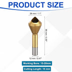Workkyma Countersink Drill Bit Titanium Chamfer Tool 15-20mm