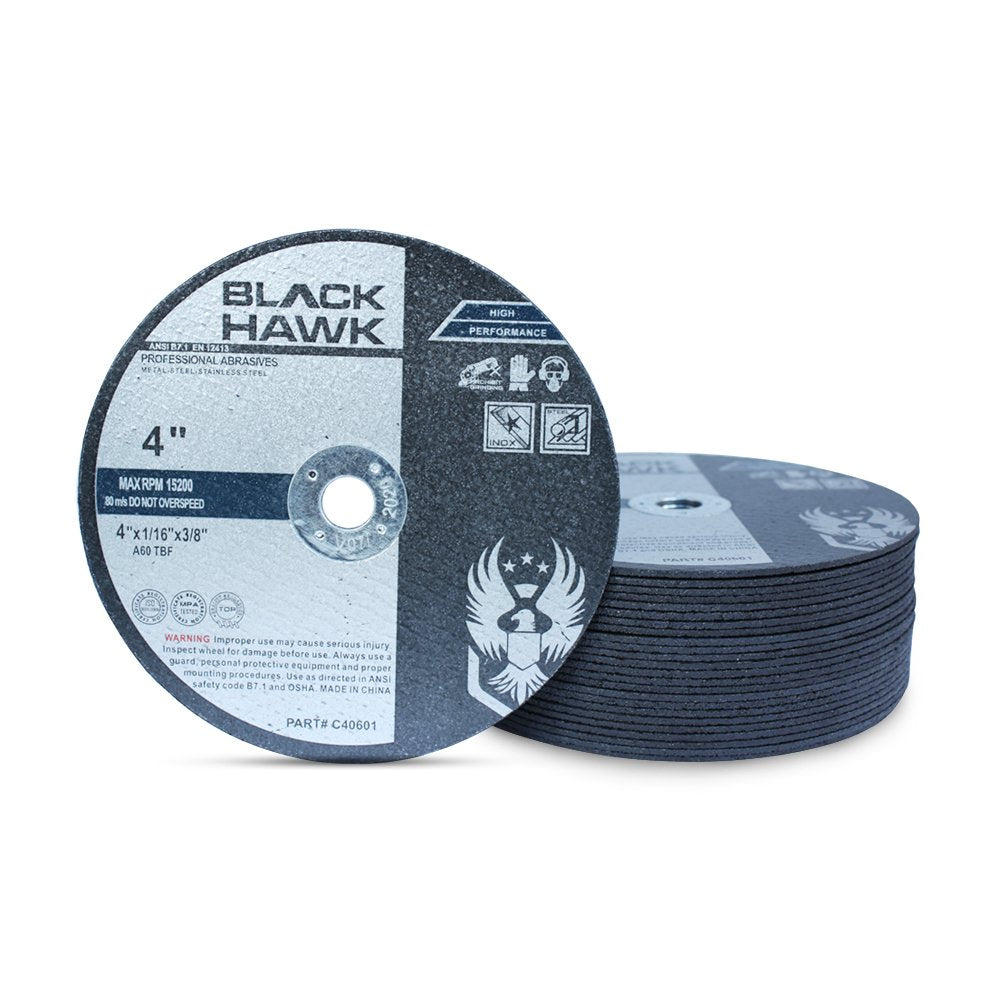 BHA 4 x 1/16 x 3/8 Cut Off Wheels for Die Grinders, Metal - 25 Pack