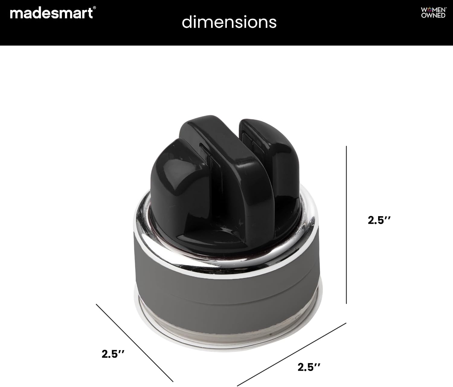 Knife Sharpener with Suction Base, 2-Stage Kitchen Knife & Scissors Sharpener, Compact Sharpening Tool for Straight