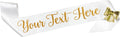 Personalized Pageant Your Text Here 3" Satin Sash Custom Glitter Lettering