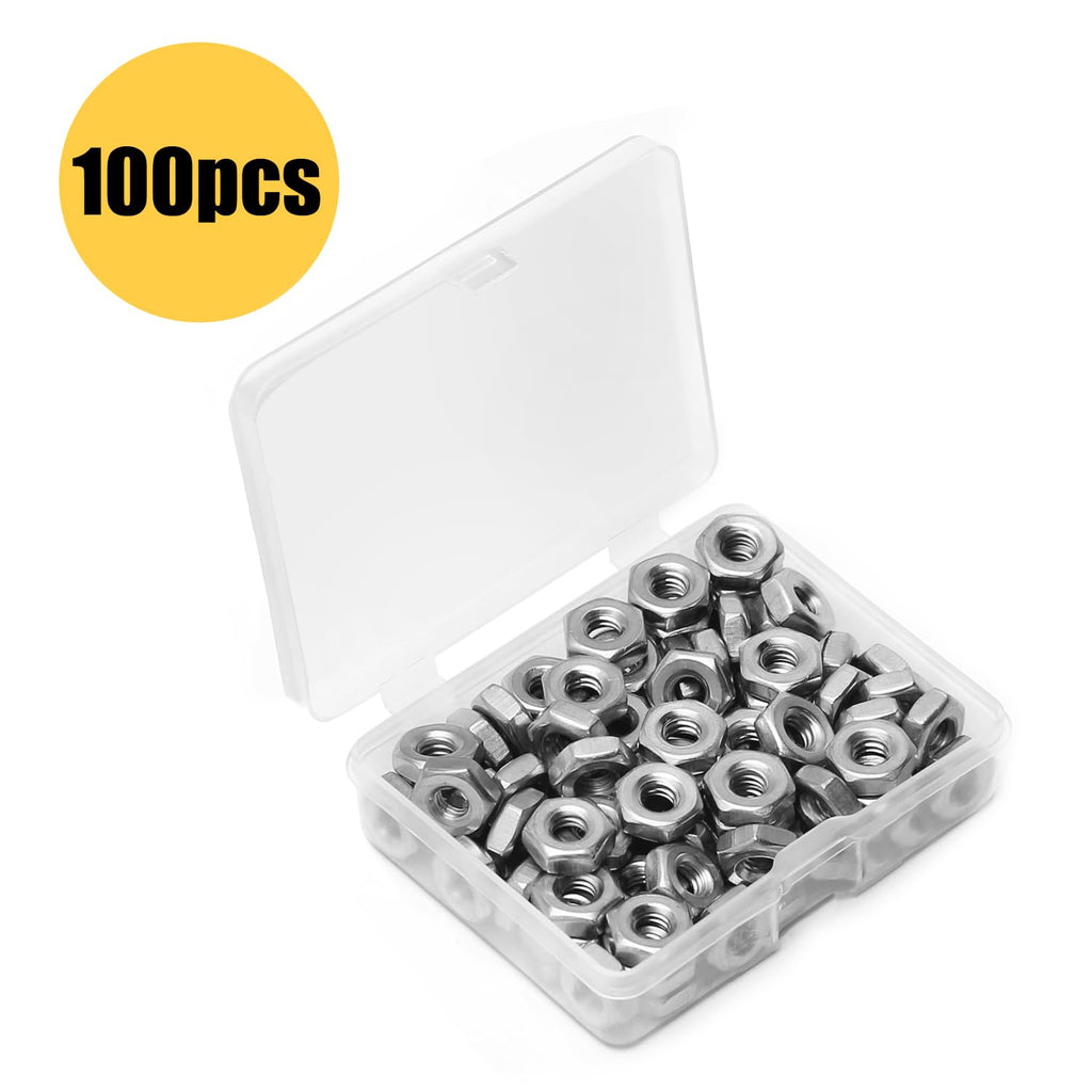 100pcs #8-32 Hex Nuts 8-32 Replacement Nut for DIY Home Mechanism