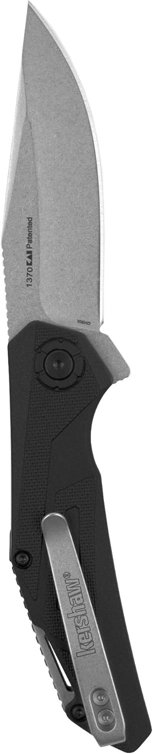 Camshaft Pocket Knife; 3" 4Cr14 Steel Blade; Assisted Folder Opening Knife; Outdoor, EDC,black