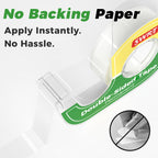 Double-Sided Tape, 1/2 in x 300 in, 12 Pack with Dispensers