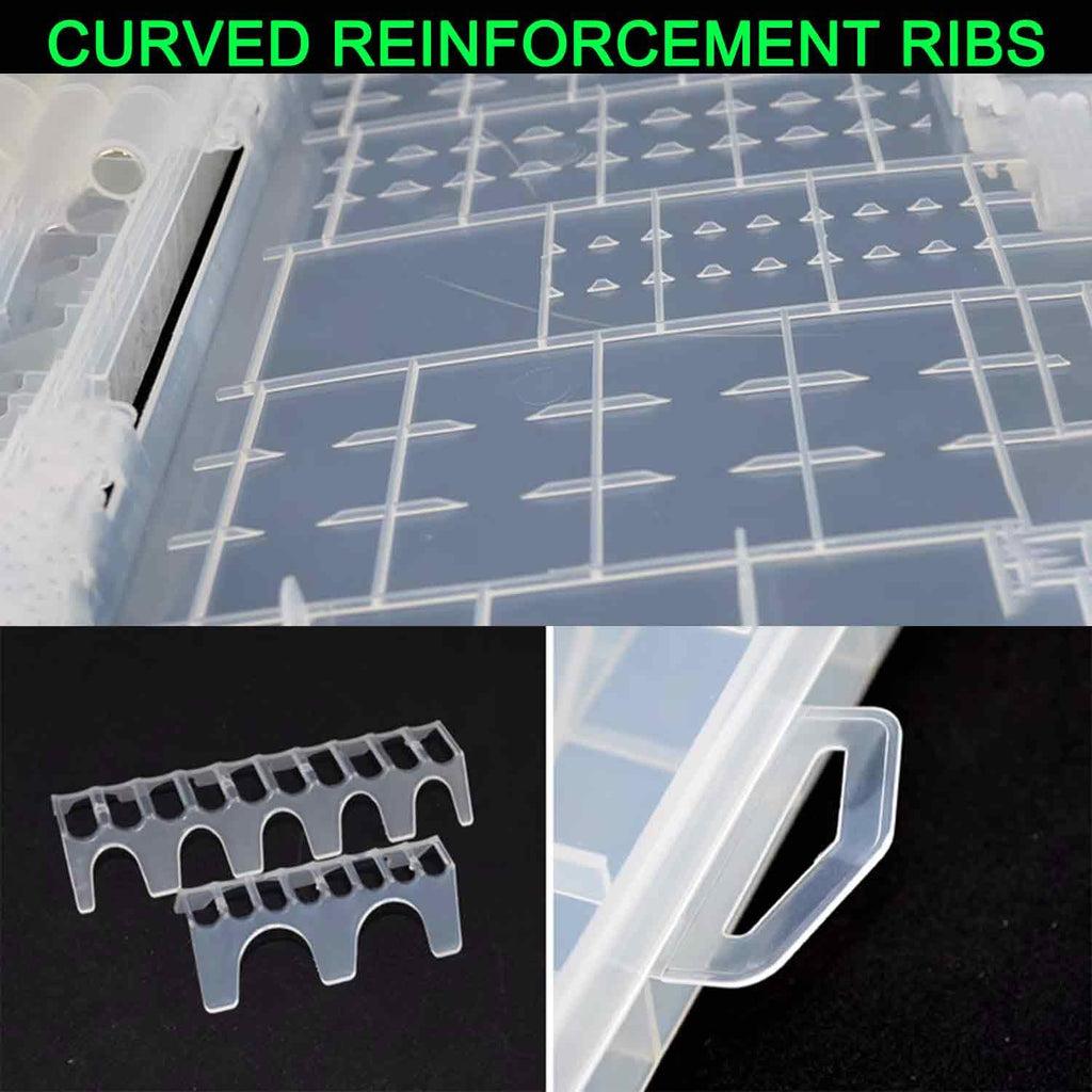 100 x AA Battery Storage Case Holder Organizer Box Transparent