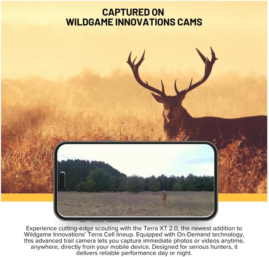 Terra XT 2.0 Cellular Trail Camera 24MP 720P Video 3 Pack Outdoor Security Camera | Video (3-Pack), Powered by an