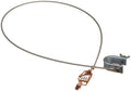 Justrite 08501 3' Long Flexible Bonding Wire with ''C''- 5/8" Clamp and