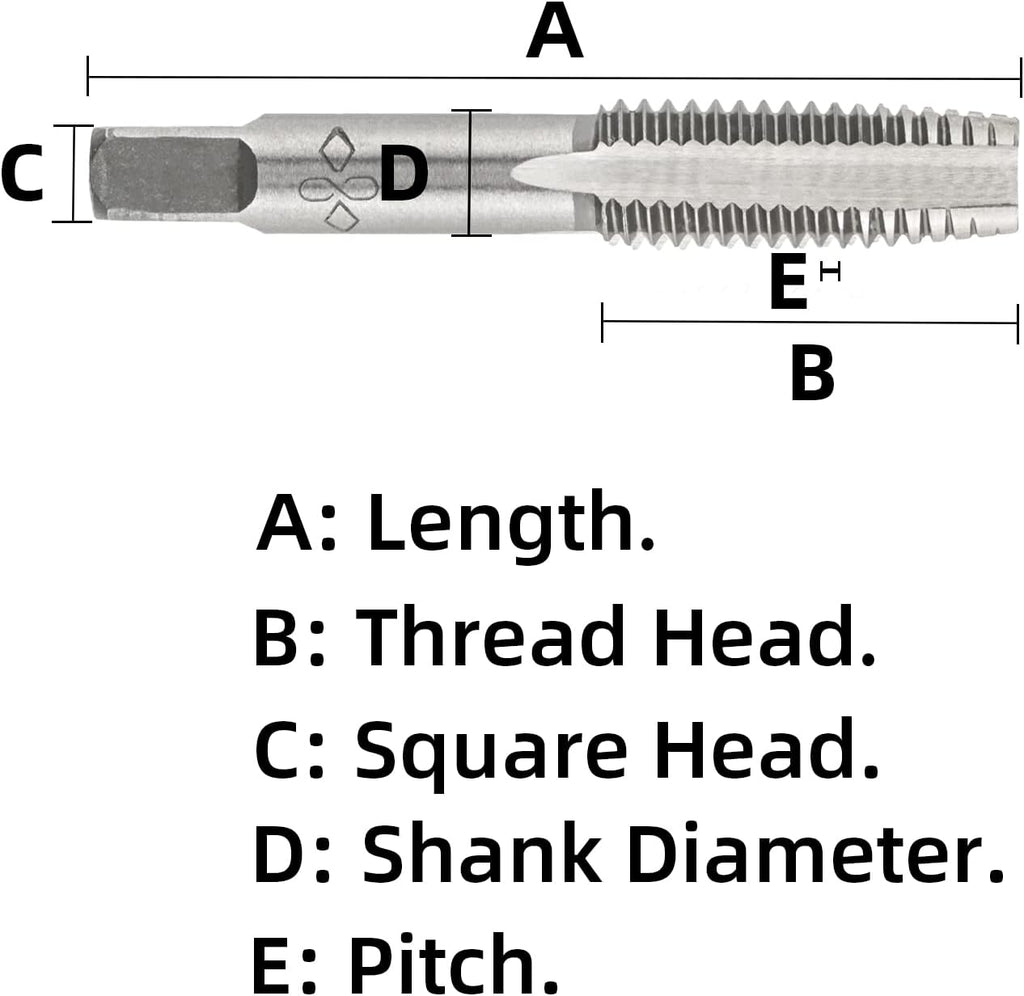 M12X1.0 Metric Hand Thread Tap Right Hand